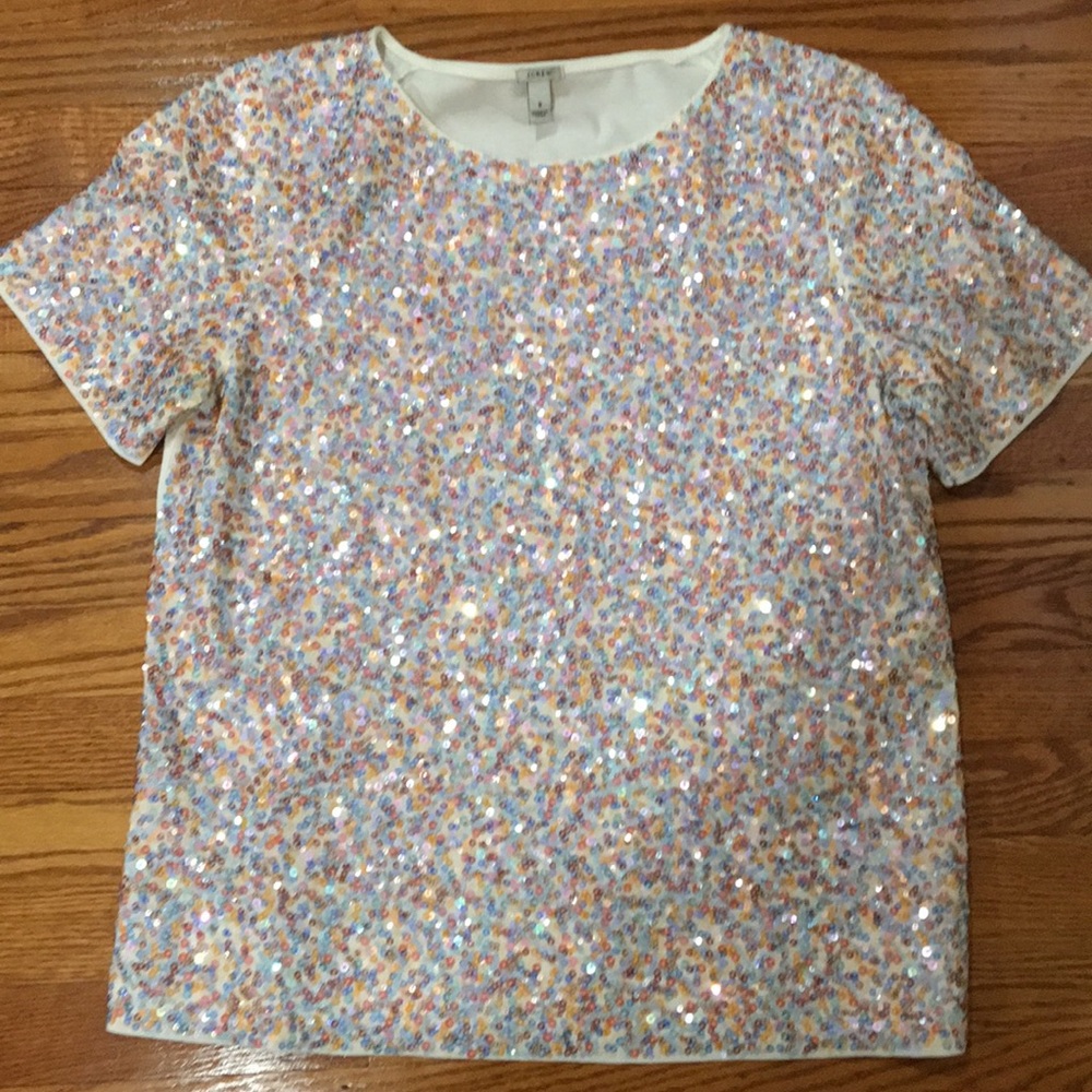 JCrew Sequined TShirt